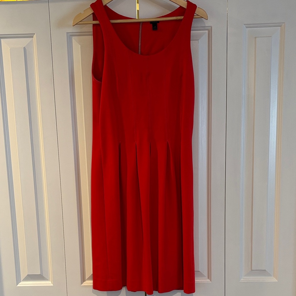 J Crew Red Sleeveless Dress